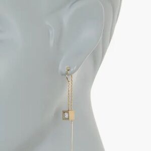 NWT Alexis Bittar Stone Linear Drop Threader Earrings